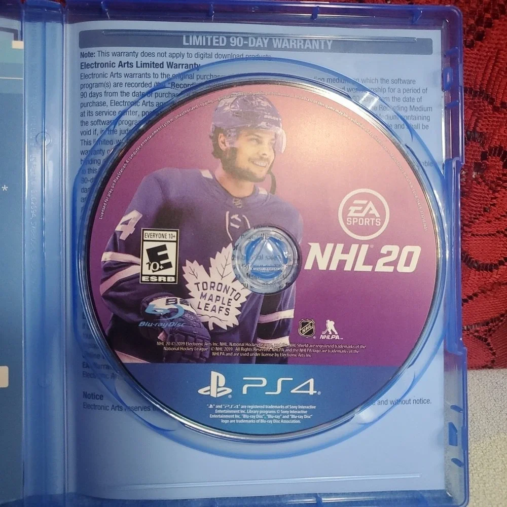 EA Sports NHL 20 PS4 Video Game Everyone 10+ Blue Auston Matthews Hockey Sim